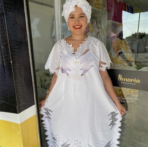 Conjunto Alaka Branco Bordado Rechilieu