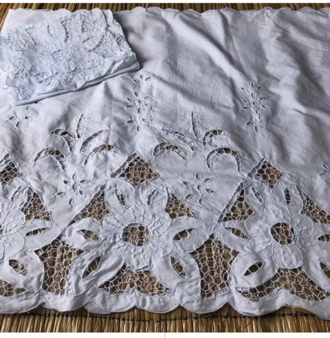 Pano da Costa e Oja Bordado Rechilieu