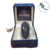 Anillo Obsidiana y plata ovalado
