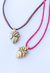 Collar Corazon de Melon Bronce - tienda online