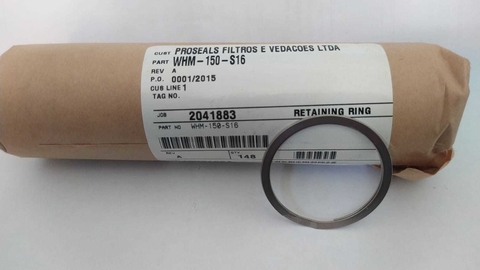 ANEL DE RETENÇÃO WHM-150 AÇO INOX 316L - SMALLEY