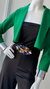 Blazer corto de crepe