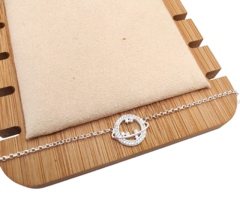 P419 - Pulsera con cubics, Plata 925. - comprar online