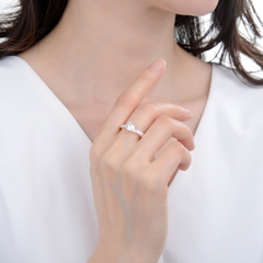 P2361 - Anillo con cubics, Plata 925. en internet