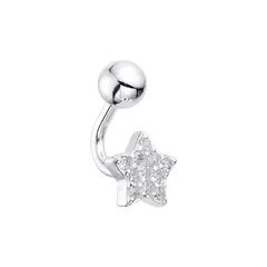P2652 - Piercing con cubics, Plata 925. - comprar online