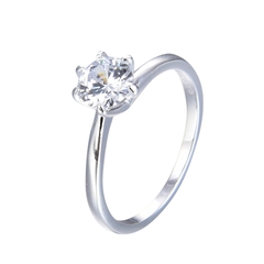 P3184 - Anillo con cubics, Plata 925. - comprar online