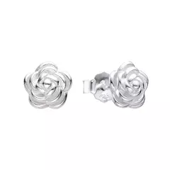 P3003 - Aros de Flor, Plata 925. - comprar online