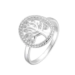 Anillo con cubics, Plata 925. - comprar online