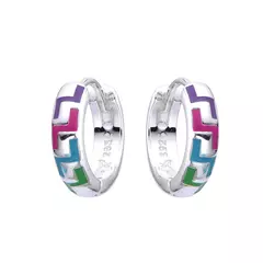 P3019 - Huggies Esmaltados, Plata 925. - comprar online