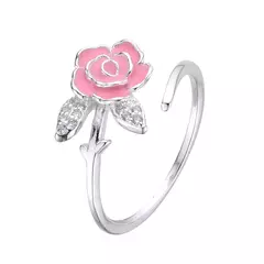 P2615 - Anillo Ajustable con cubics, Plata 925. - comprar online