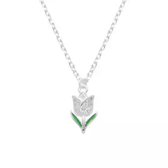 P2579 - Cadena + Dije con Cubics, Plata 925. - comprar online