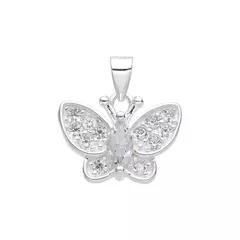 P3157 - Dije Mariposa con cubics, Plata 925. - comprar online