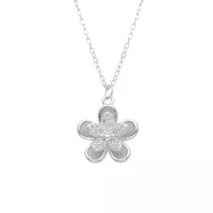 P2580 - Cadena + Dije con Cubics, Plata 925. - comprar online