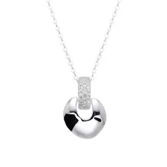P2575 - Cadena + Dije con Cubics, Plata 925. - comprar online