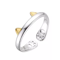 P2617 - Anillo Ajustable con cubics, Plata 925. - comprar online