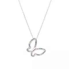 P2568 - Cadena + Dije con Cubics, Plata 925. - comprar online