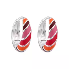 P3068 - Huggies 15 mm esmaltado, Plata 925. - comprar online