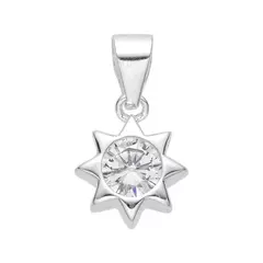 P2343 - Dije Estrella con Cubics, Plata 925. - comprar online