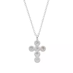 P2935 - Cadena + Dije con cubics, Plata 925. - comprar online