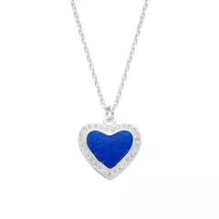 P2591 - Cadena + Dije con Opalo y Cubics, Plata 925. - comprar online