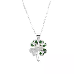 P2592 - Cadena + Dije con Esmalte, Perla y Cubics, Plata 925. - comprar online