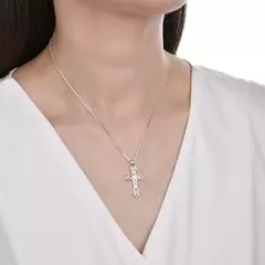 P2646 - Dije Colgante Cruz, Plata 925. en internet