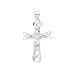 P2646 - Dije Colgante Cruz, Plata 925. - comprar online