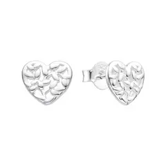 P3001 - Aros de Corazon, Plata 925. - comprar online