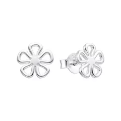 P3002 - Aros de Flor, Plata 925. - comprar online