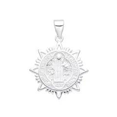 P2346 - Dije San Benito 16 mm, Plata 925. - comprar online