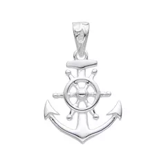 P2649 - Dije Ancla y Timon, Plata 925. - comprar online