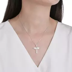 P2648 - Dije Simbolo Medico, Plata 925. en internet