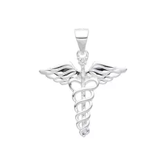 P2648 - Dije Simbolo Medico, Plata 925. - comprar online