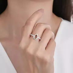 P2841 - Anillo con cubics, Plata 925. en internet