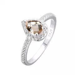 P2841 - Anillo con cubics, Plata 925. - comprar online