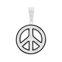 P2964 - Dije de la Paz con cubics, Plata 925. - comprar online