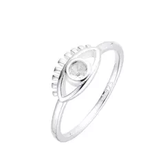 P2832 - Anillo Ojo Turco con cubics, Plata 925. - comprar online