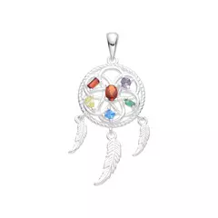 P2640 - Dije Atrapasueños con cubics, Plata 925. - comprar online