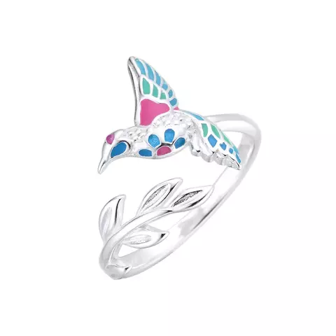 Anillo con cubics, Plata 925. - comprar online