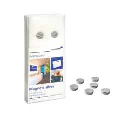 Imanes de vidrio extrafuertes x6