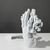 escultura mão abstrata branca moderna empreendedor p entrega na internet