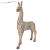 Enfeite lhama Decorativo Resina Moderno de rack 27cm Grande