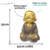 Buda Grande Dourado 22cm Em resina enfeite decorativo - Stooz Interiores
