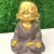 Buda Grande Dourado 22cm Em resina enfeite decorativo