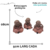 Enfeite decorativo Trio Buda moreno alegria cego surdo mudo - comprar online