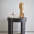 Decoração Estátua Preto Moderna Rosto Humano Minimalista