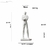 escultura grande humano cubos empreendedor grande 52cm - Stooz Interiores