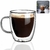 Xícara Café Vidro Duplo 280ML LUXUOSA CHÁ AGUA SUCO