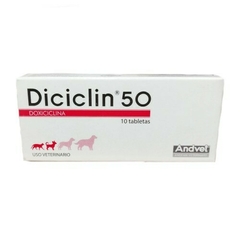 Diciclin 50 mg Antibiótico x 10 Tabletas