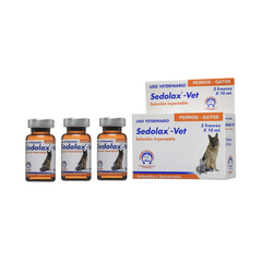 Sedolax Vet Inyectable 3 Frascos x 10 ml